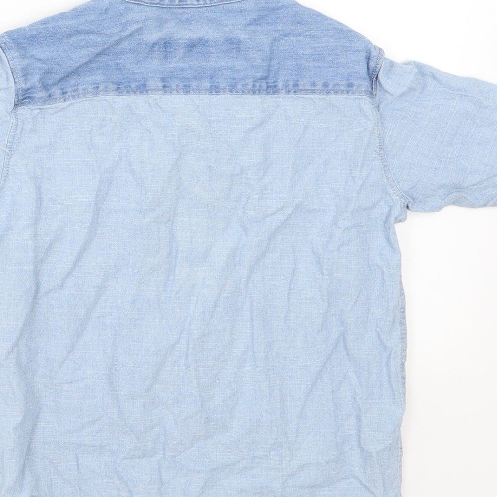 River Island Boys Blue  Denim Basic Button-Up Size 6 Years