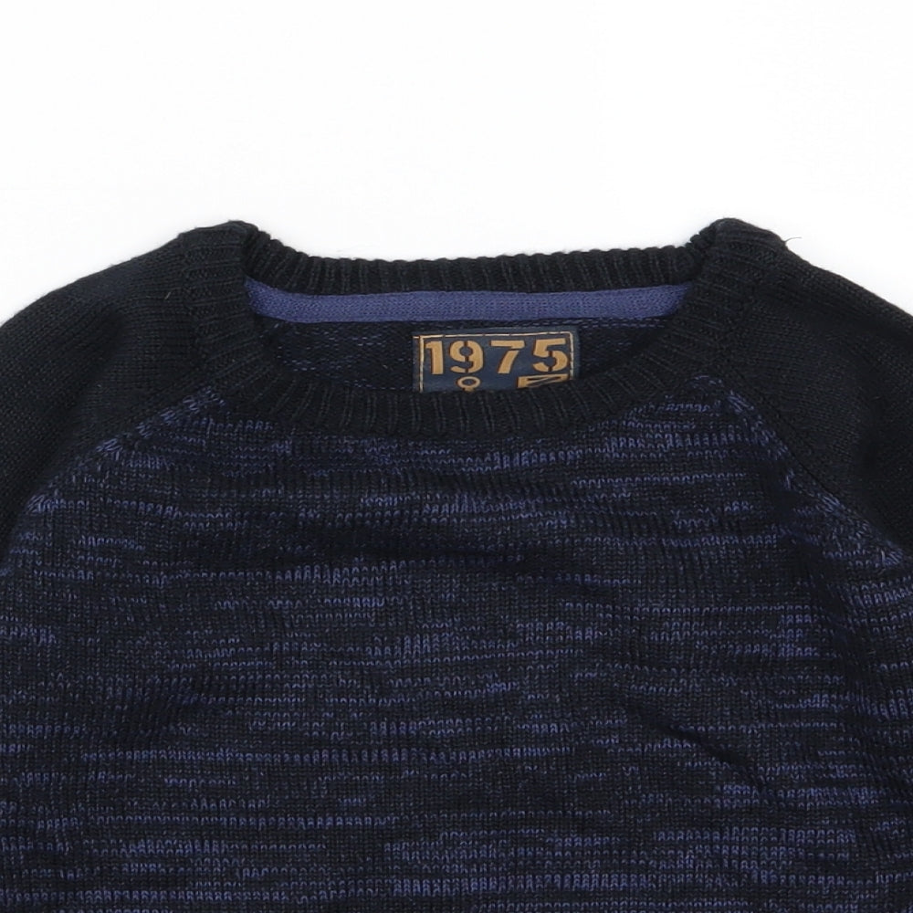 Primark Boys Blue  Knit Pullover Jumper Size 3-4 Years