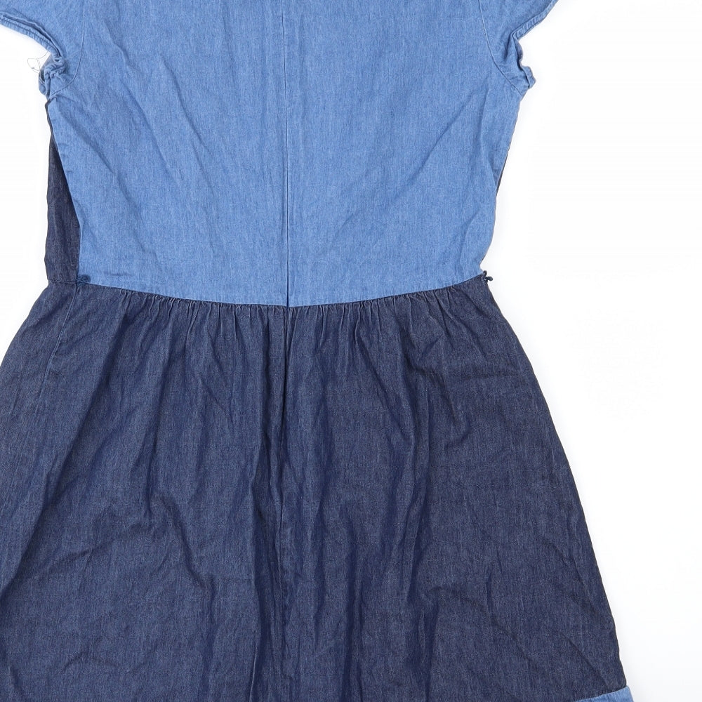 Oasis Womens Blue  Denim A-Line  Size 12