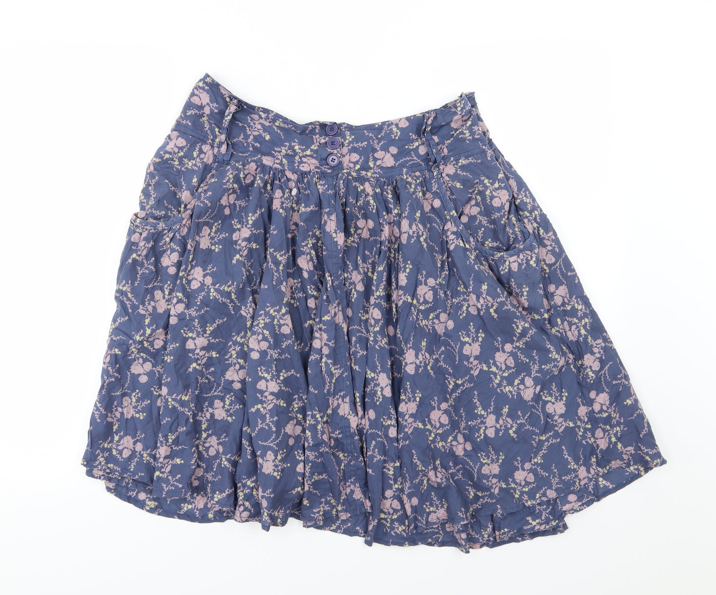 Dorothy Perkins Womens Blue Fair Isle  Flare Skirt Size 12