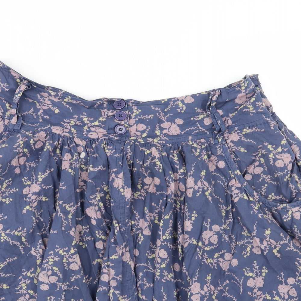 Dorothy Perkins Womens Blue Fair Isle  Flare Skirt Size 12