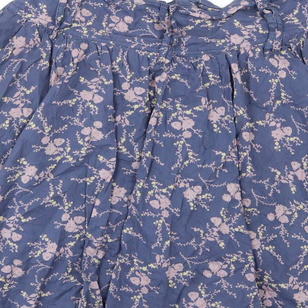 Dorothy Perkins Womens Blue Fair Isle  Flare Skirt Size 12