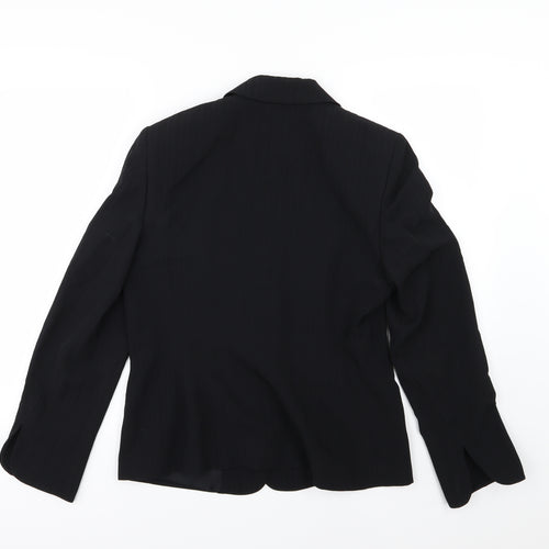 Jasper Conran Womens Black Striped  Jacket Suit Jacket Size 14