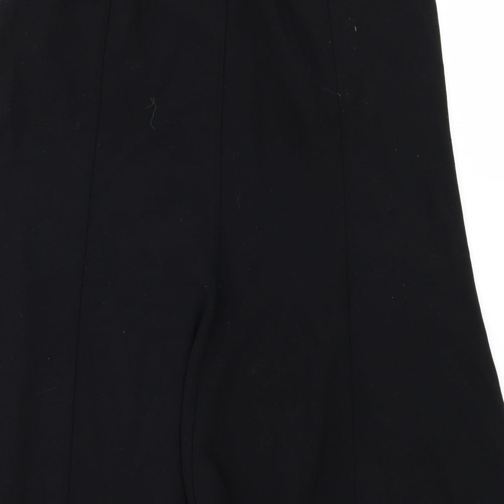 Wallis Womens Black  Rayon A-Line Skirt Size 14