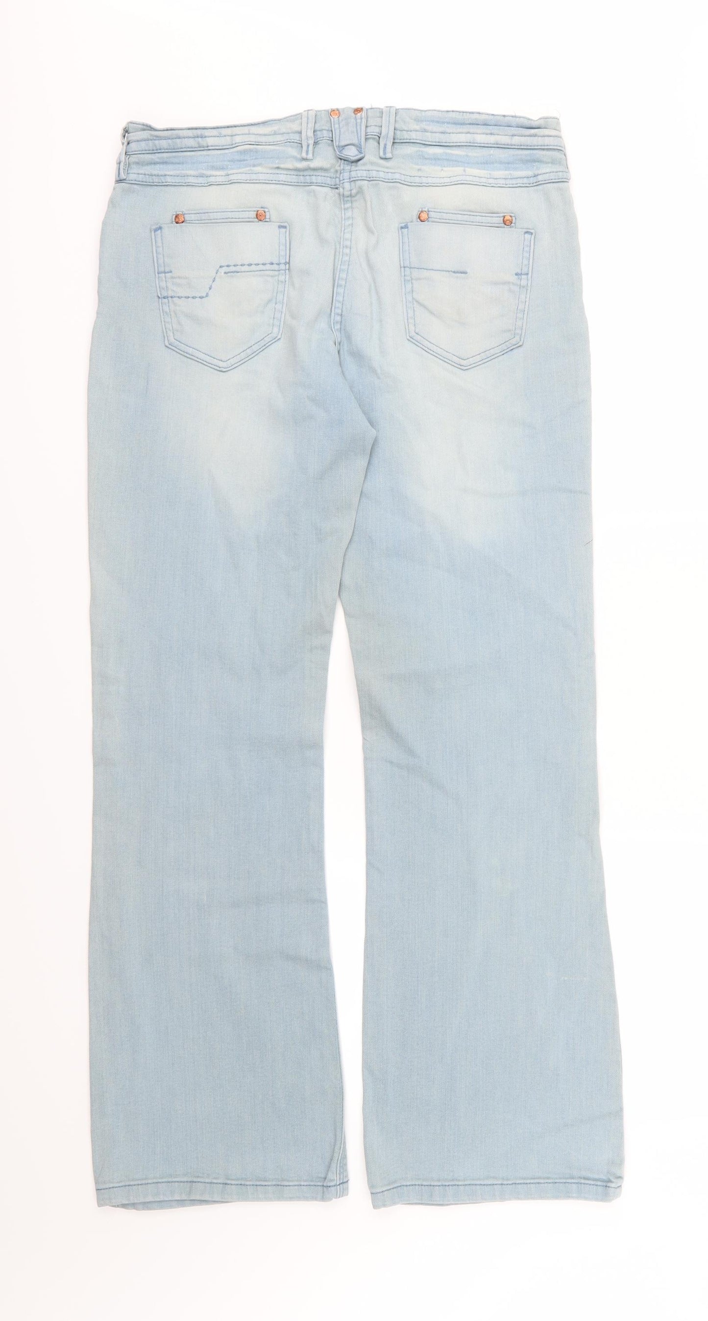 NEXT Womens Blue  Denim Bootcut Jeans Size 14 L32 in - Long Leg