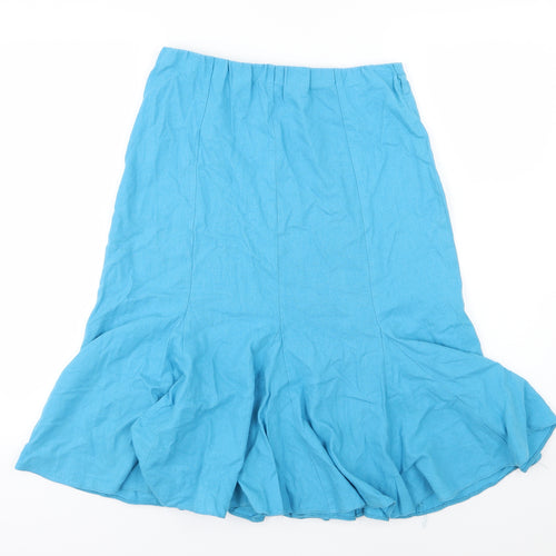 BHS Womens Blue   Flare Skirt Size 10