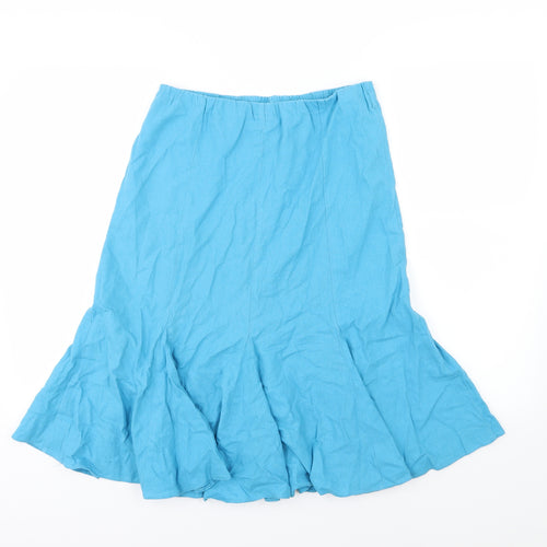 BHS Womens Blue   Flare Skirt Size 10