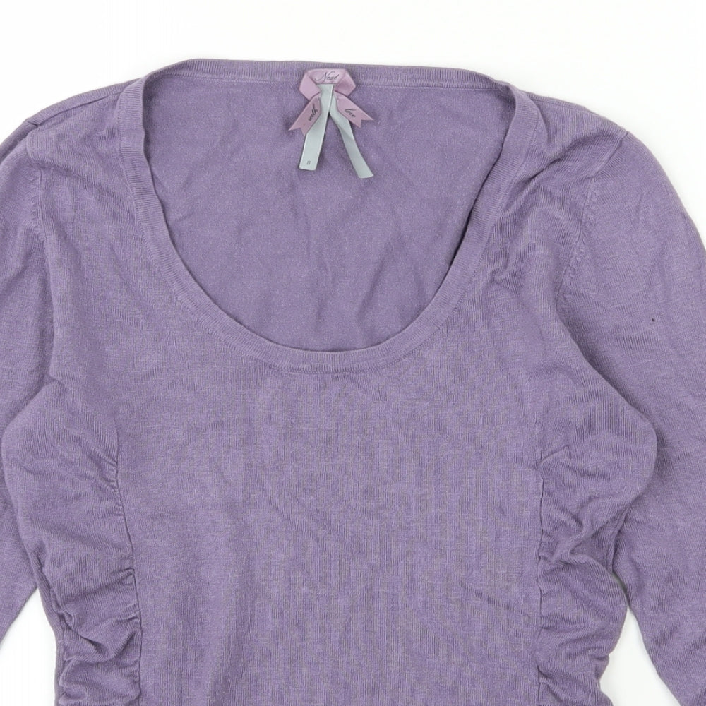 NEXT Womens Purple  Knit Pullover Jumper Size 8