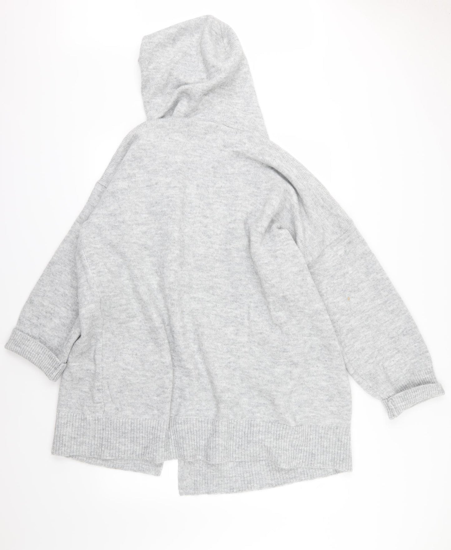 Primark Womens Grey  Knit Cardigan Jumper Size L