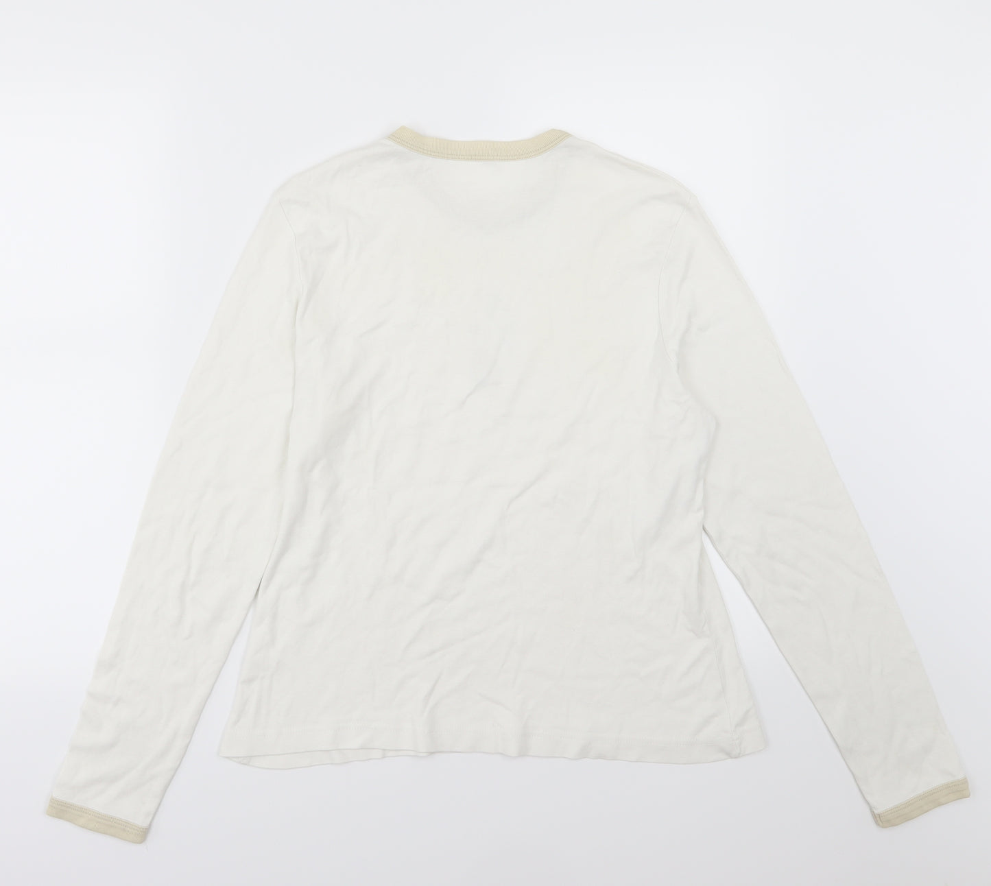 George Womens Ivory  Jersey Basic T-Shirt Size 18