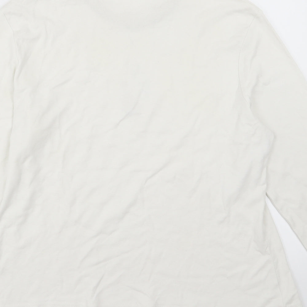 George Womens Ivory  Jersey Basic T-Shirt Size 18