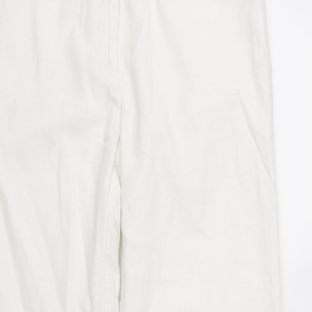 Principles Womens White   Trousers  Size 12 L30 in