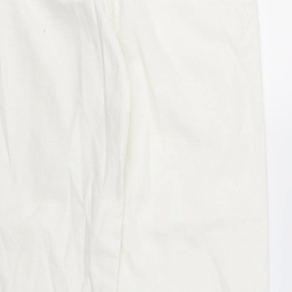Principles Womens White   Trousers  Size 12 L30 in