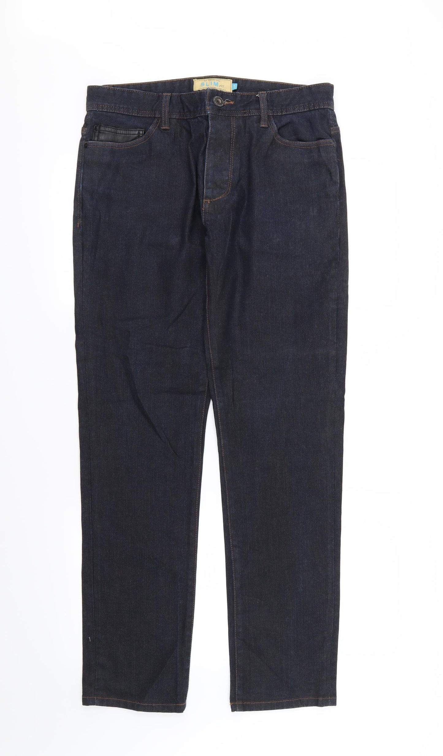 NEXT Mens Blue  Denim Straight Jeans Size 32 L31 in