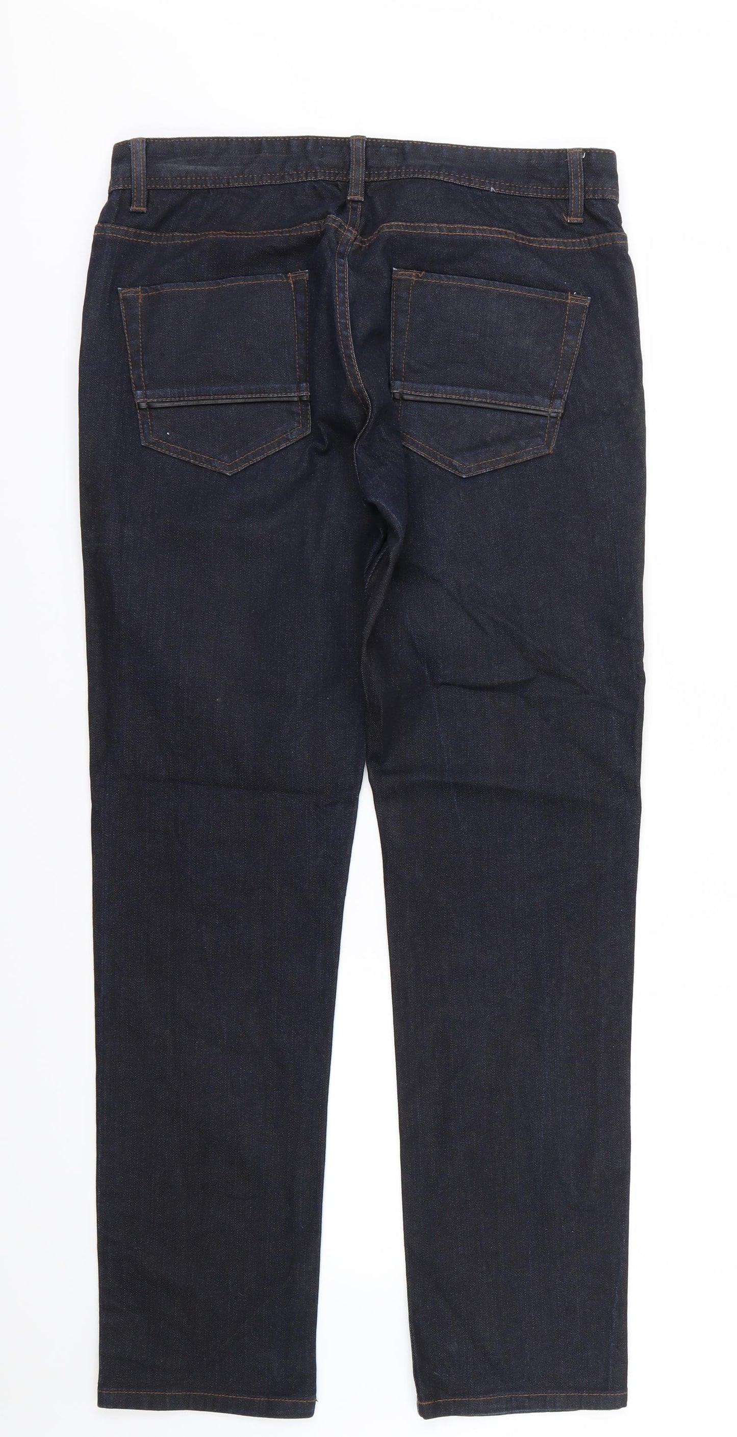 NEXT Mens Blue  Denim Straight Jeans Size 32 L31 in