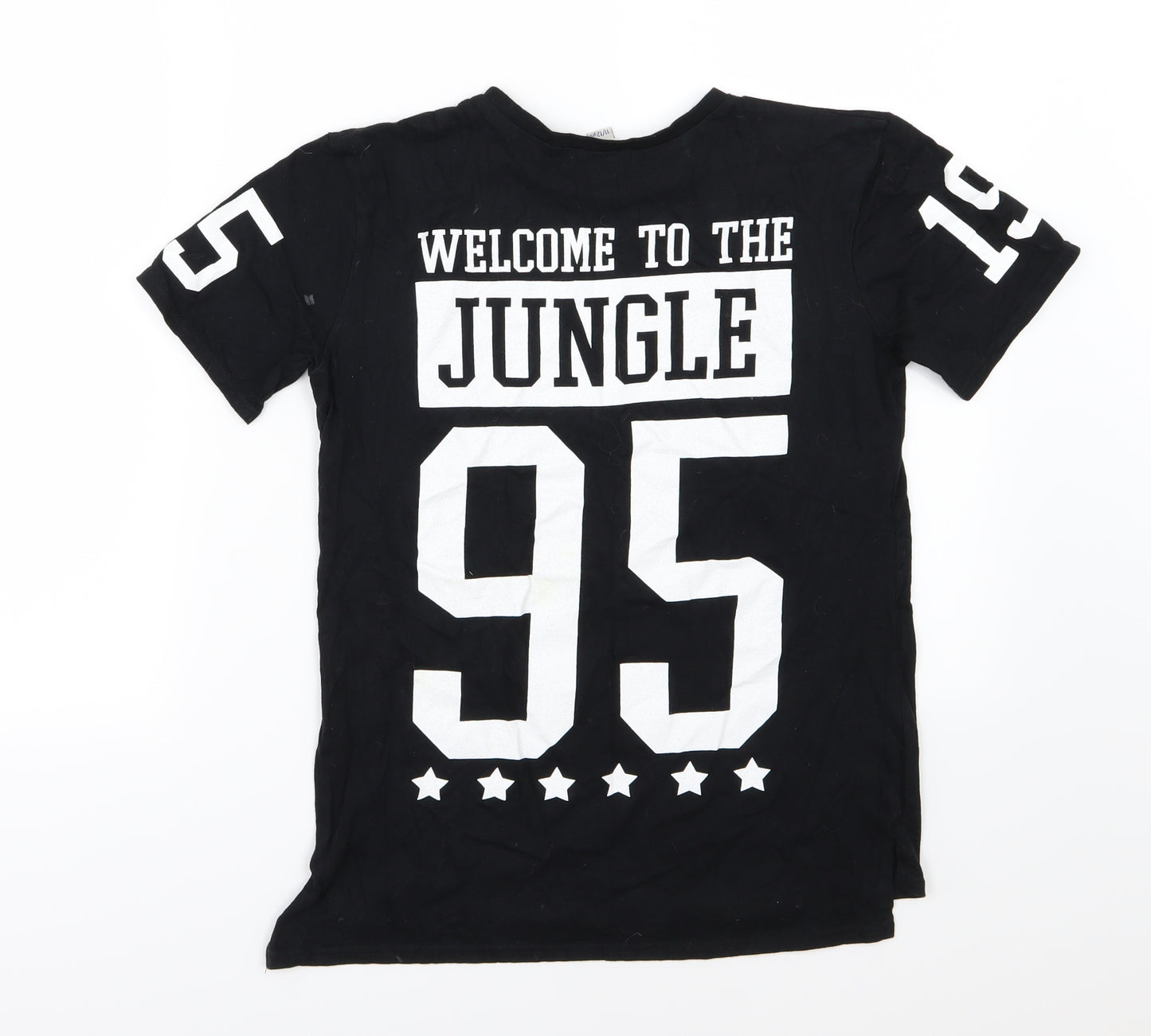 River Island Boys Black  Jersey Basic T-Shirt Size 11-12 Years  - Tiger