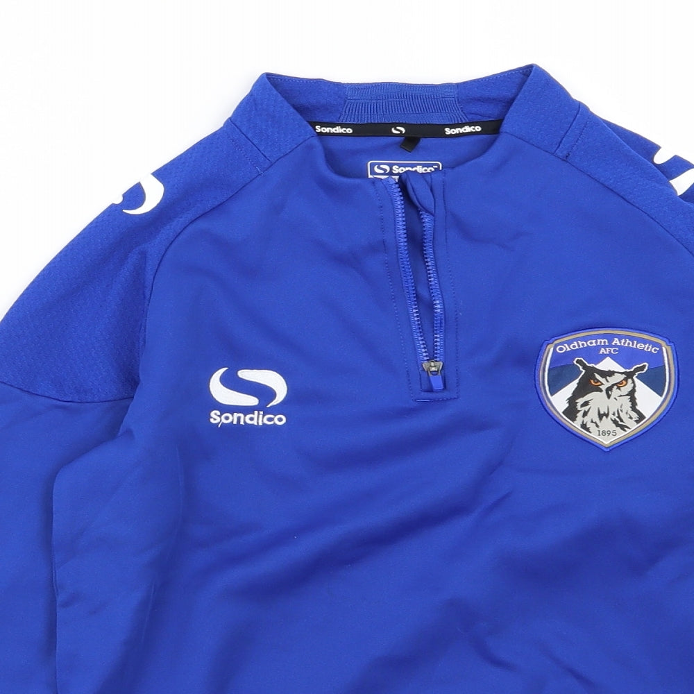 Sondico Boys Blue   Pullover Sweatshirt Size 11-12 Years  - Oldham Athletic