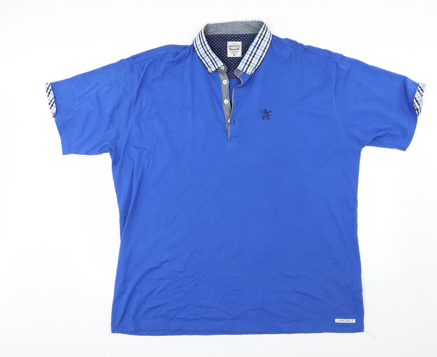 Lambretta Mens Blue  Jersey  Polo Size XL