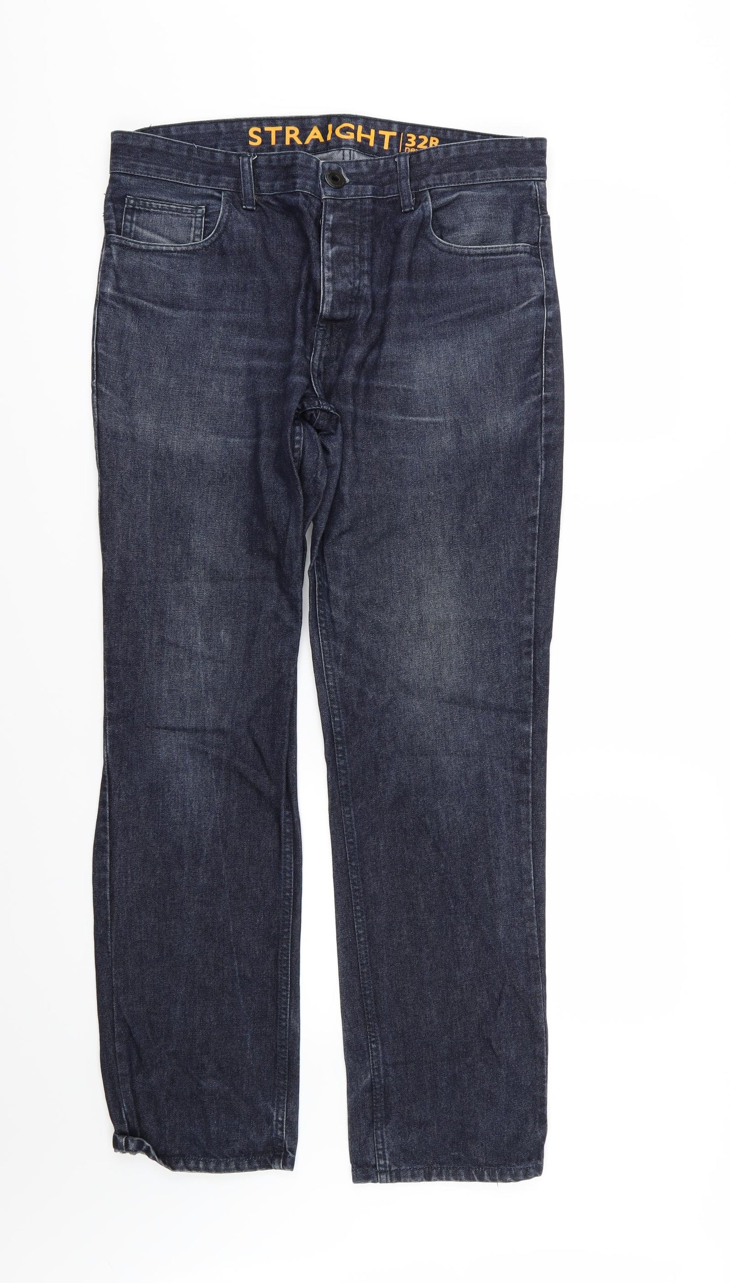 NEXT Mens Blue  Denim Straight Jeans Size 32 L31 in