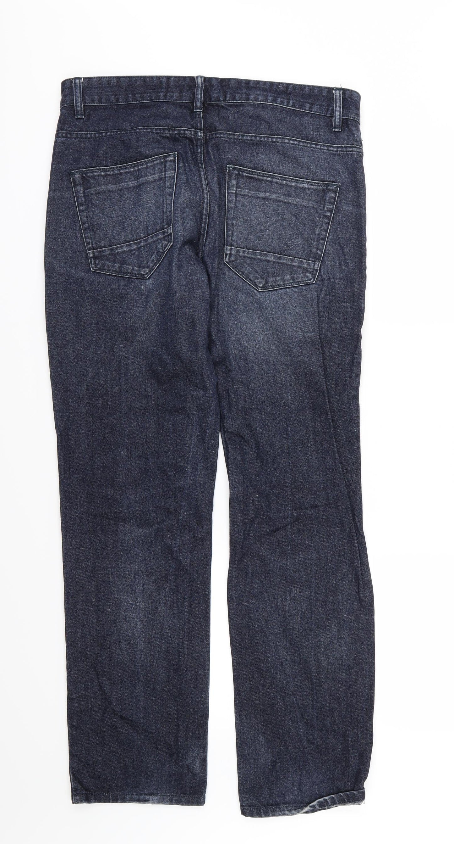 NEXT Mens Blue  Denim Straight Jeans Size 32 L31 in
