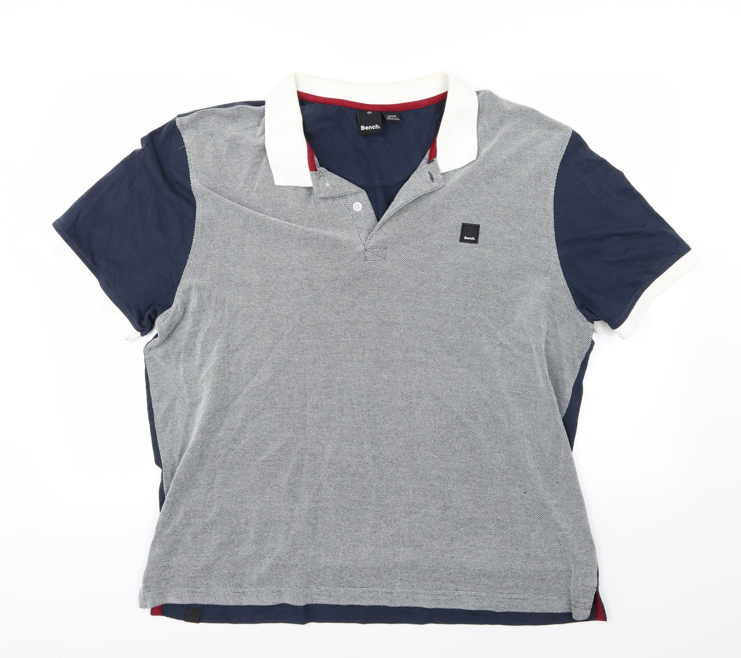 Bench Mens Blue  Jersey  Polo Size 2XL