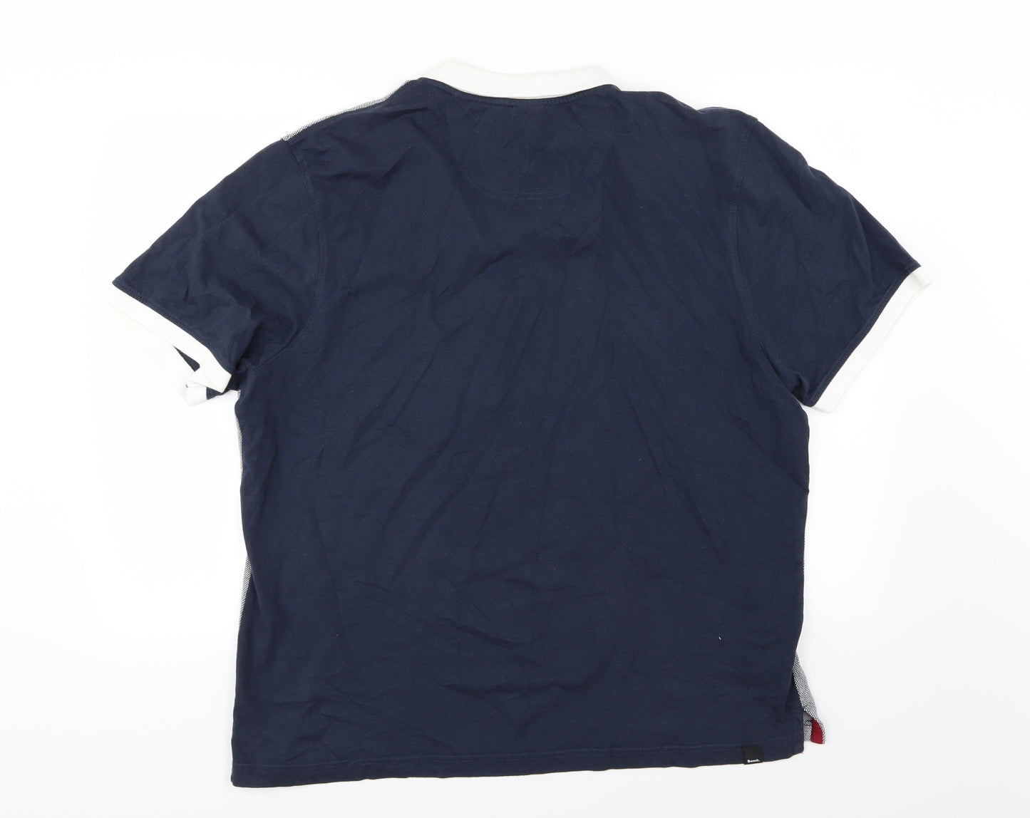 Bench Mens Blue  Jersey  Polo Size 2XL