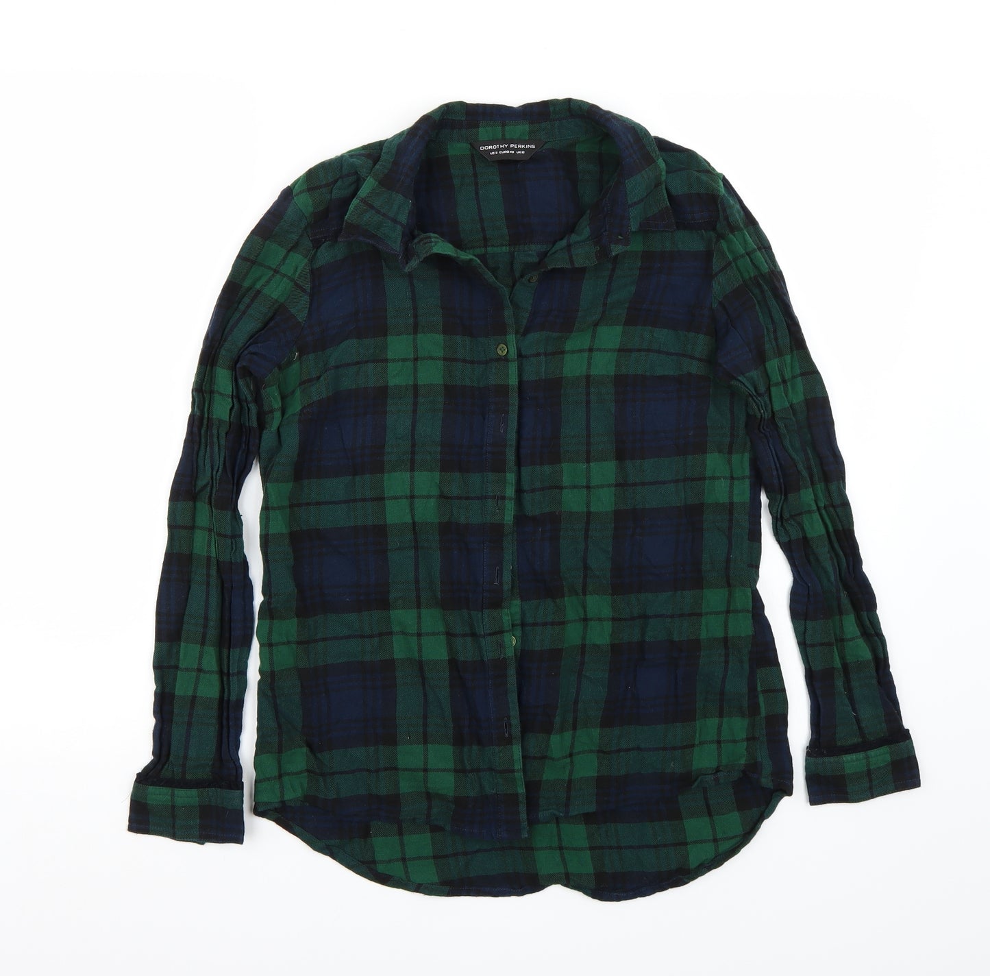 Dorothy Perkins Womens Green   Basic Button-Up Size 12