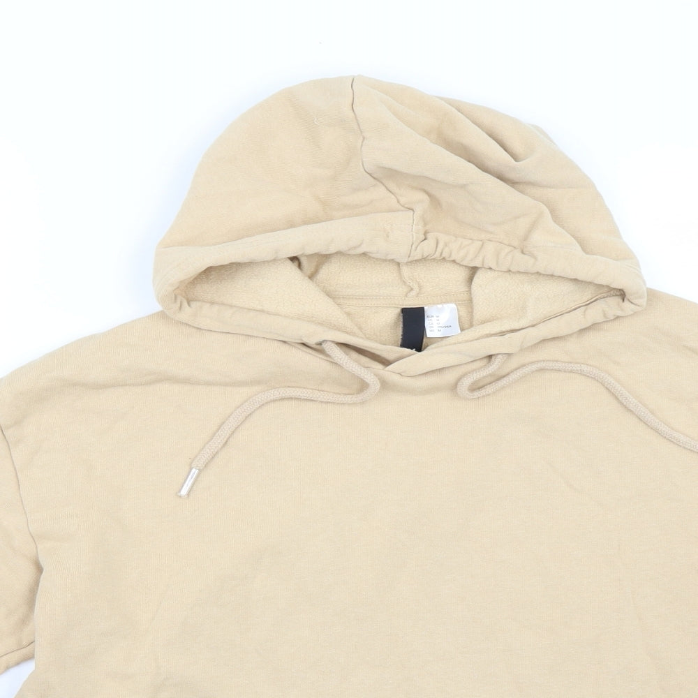 H&M Womens Beige   Pullover Hoodie Size M