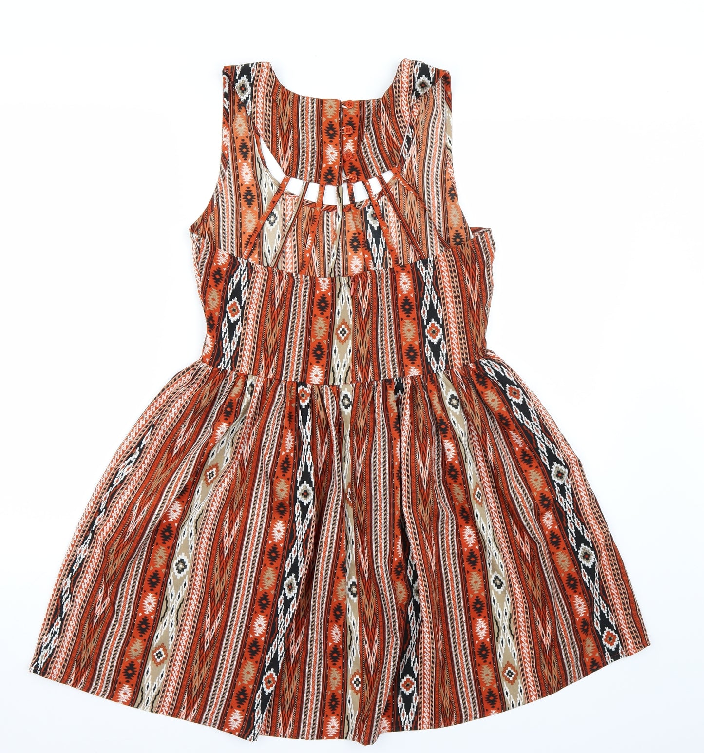 Blue Plate Womens Orange   A-Line  Size M