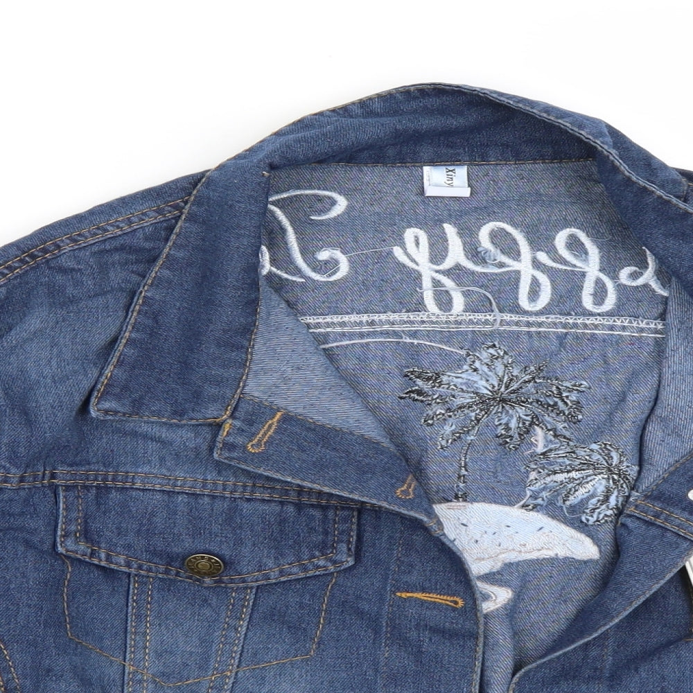 Preworn Womens Blue   Jacket Coat Size S