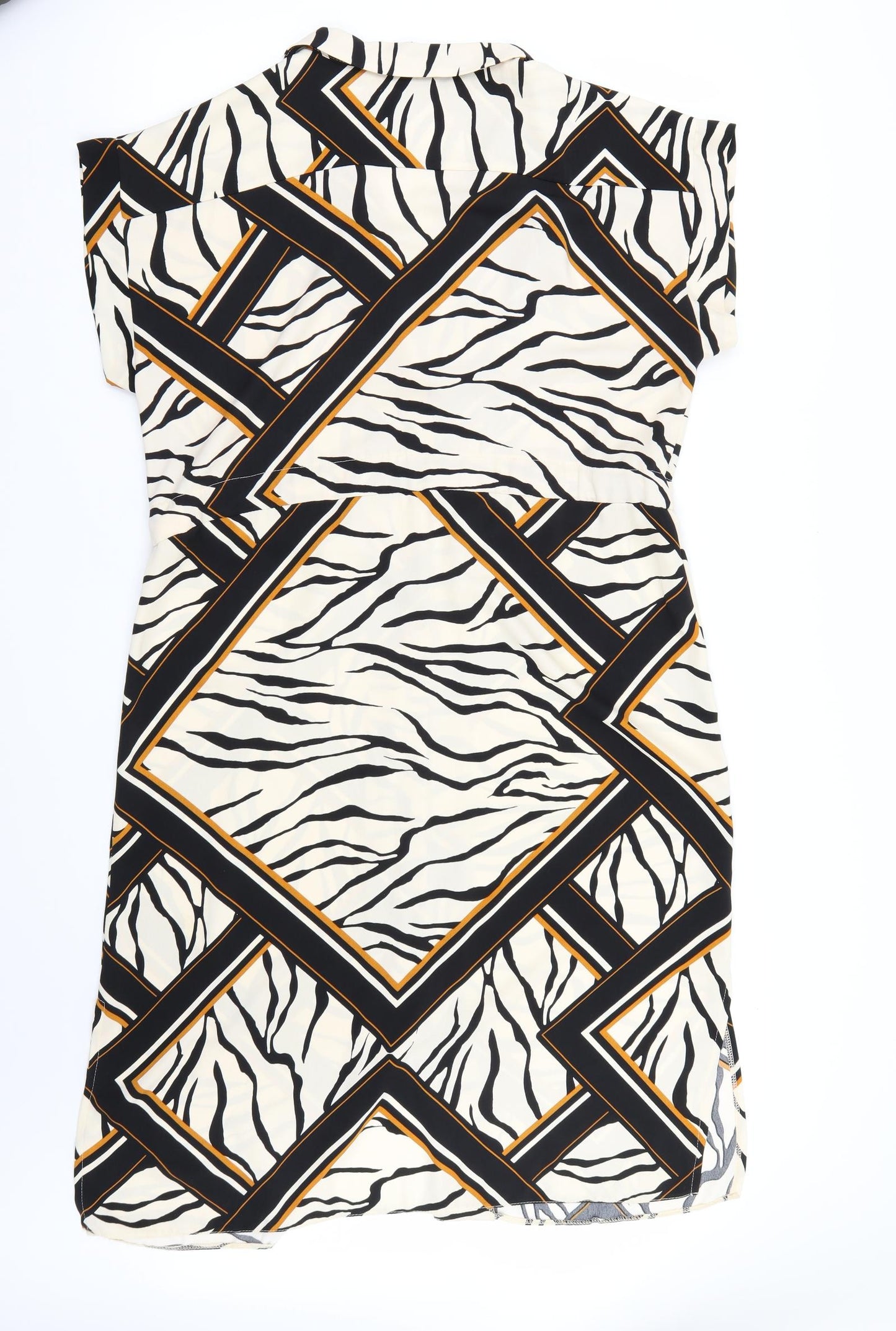 Dorothy Perkins Womens Beige   A-Line  Size 14