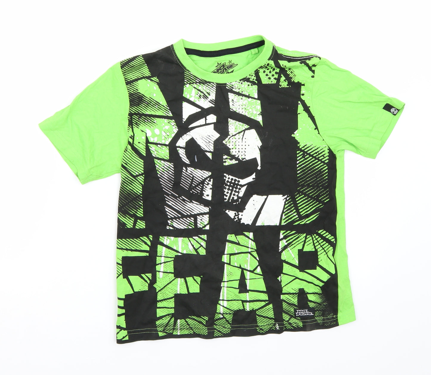 No fear  Boys Green   Basic T-Shirt Size 7-8 Years