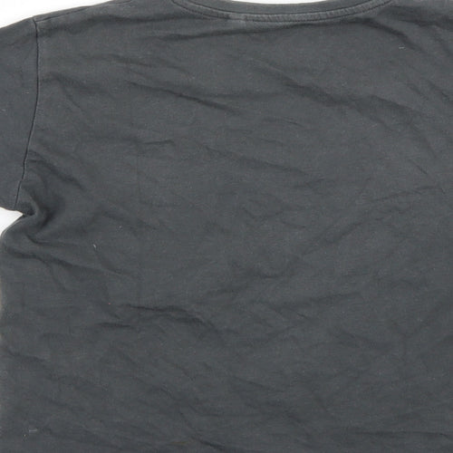NEXT Girls Grey  Rayon Basic T-Shirt Size 8 Years
