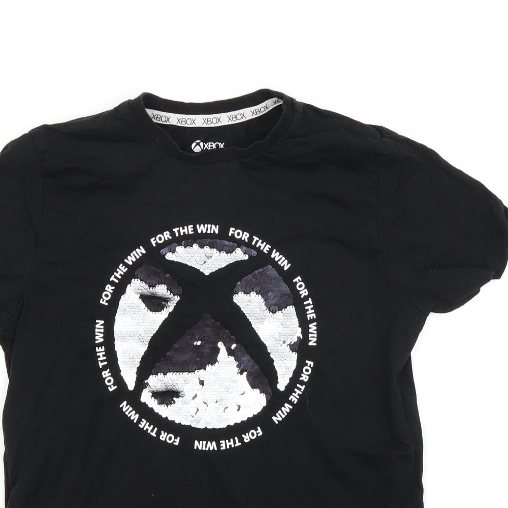 Xbox Boys Black   Basic T-Shirt Size 10-11 Years
