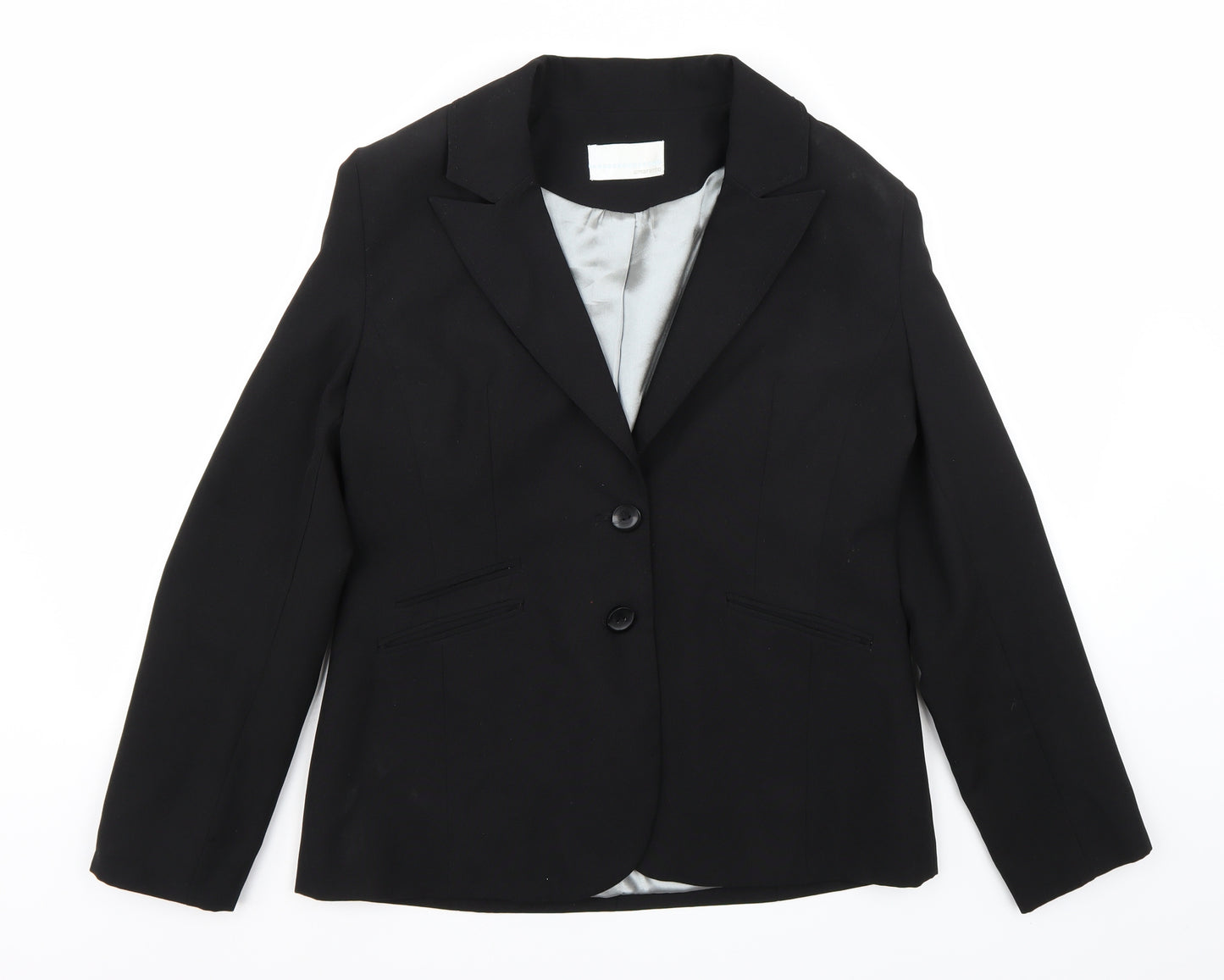AMARANTO Womens Black   Jacket Blazer Size 14