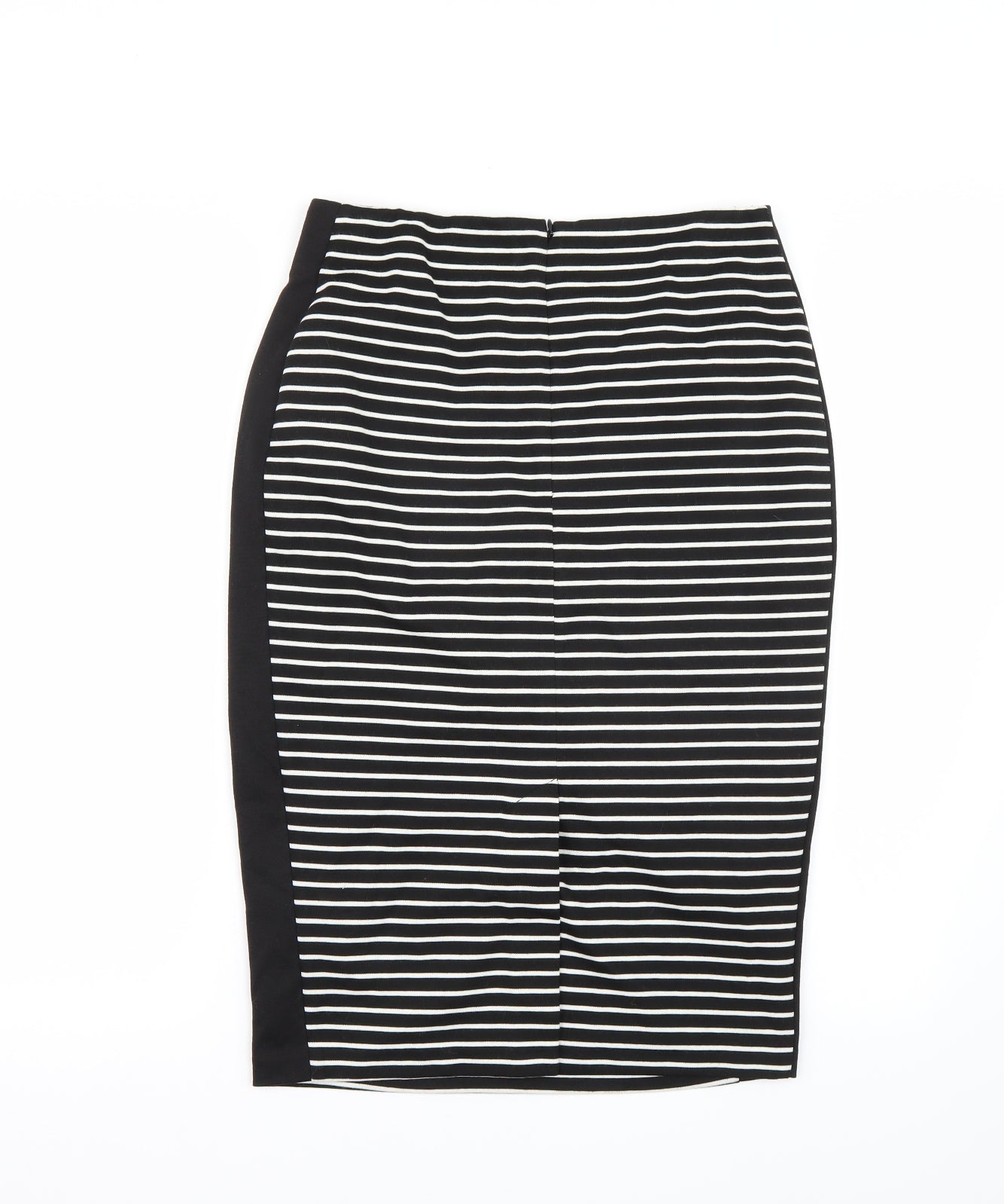 Primark Womens Black Striped  A-Line Skirt Size 10