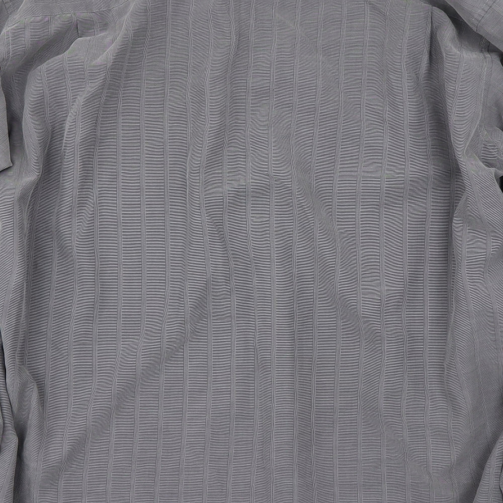 Melka Mens Grey    Button-Up Size L