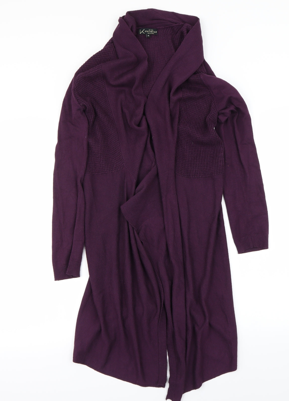 New Look Womens Purple   Cardigan Jumper Size 14