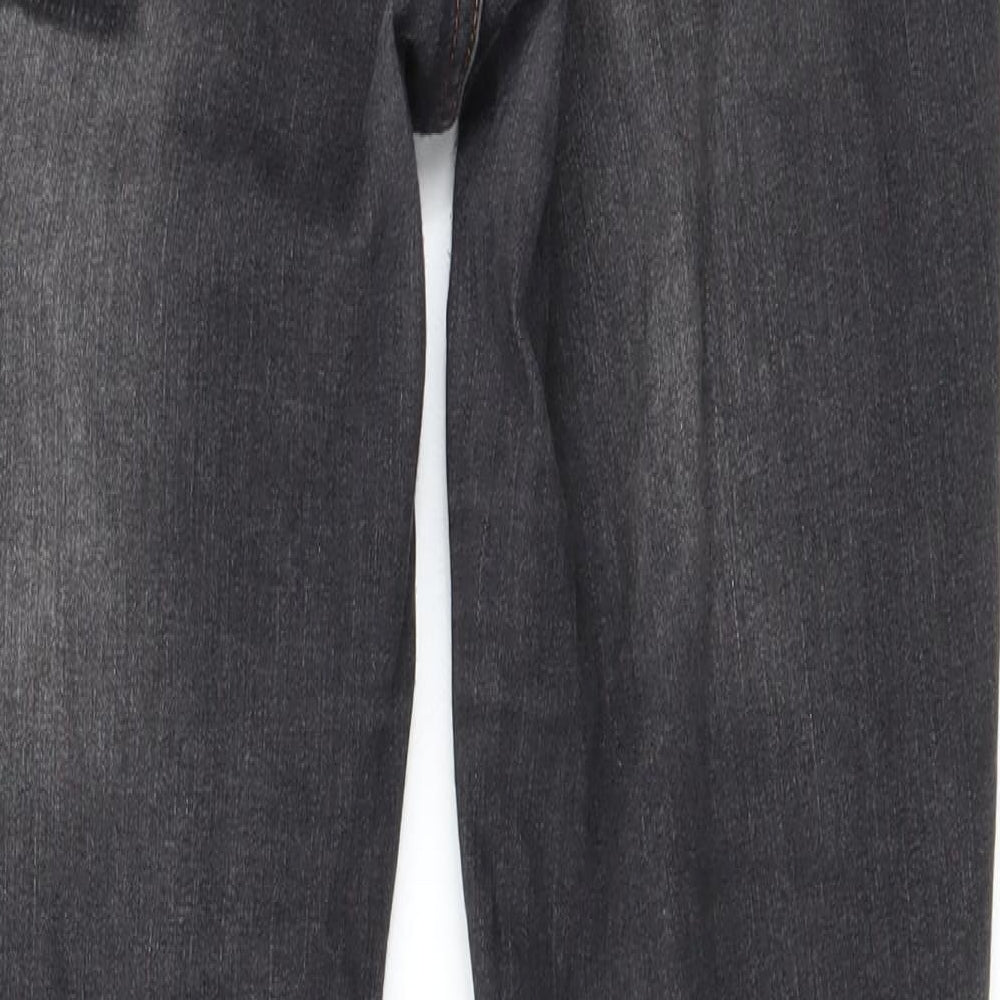 Selected Womens Grey   Straight Jeans Size 12 L27 in