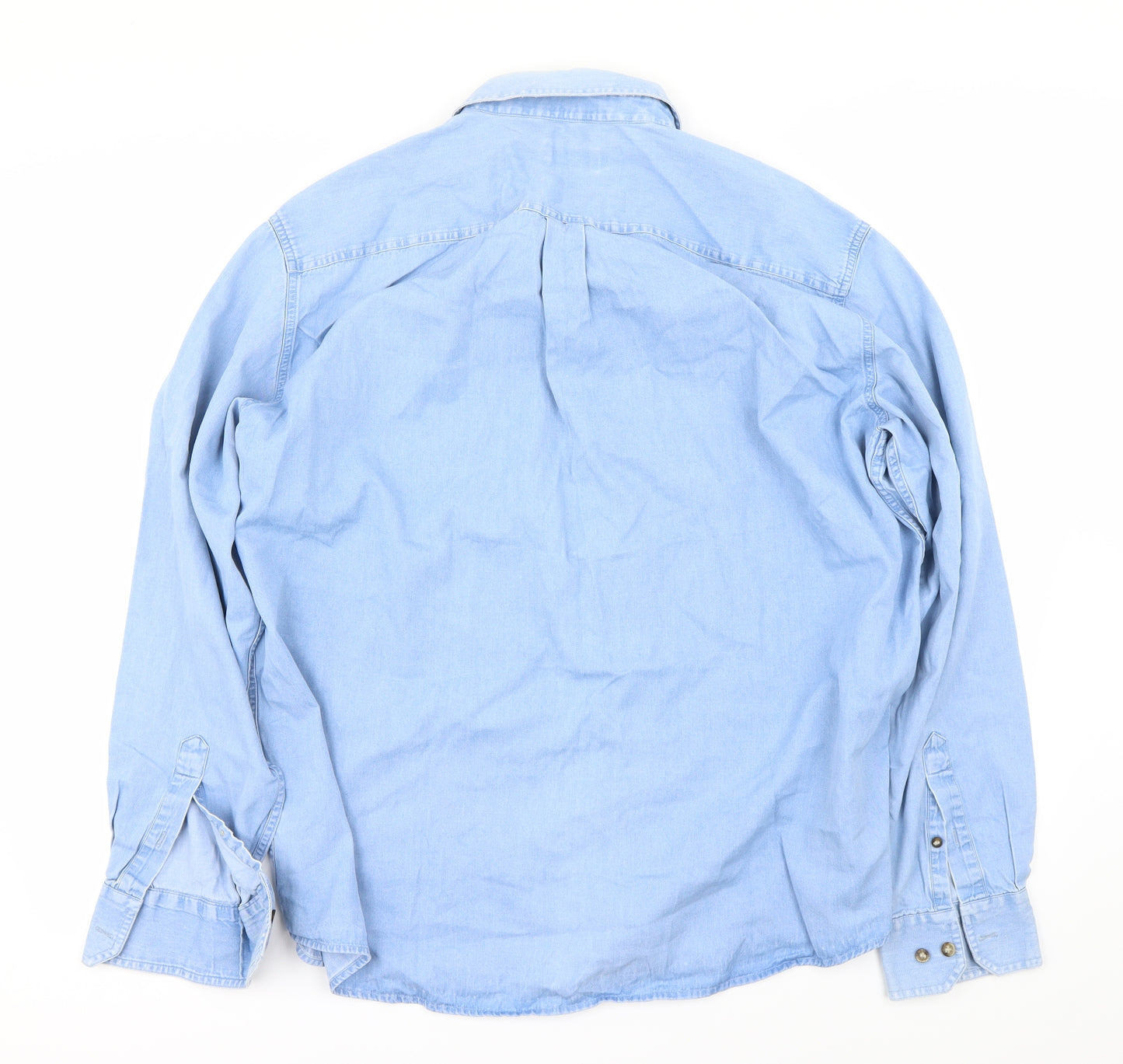 Marks and Spencer Mens Blue    Button-Up Size XL