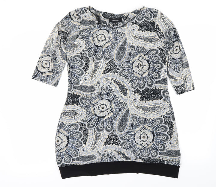 Atmosphere Womens Black Floral  A-Line  Size 14