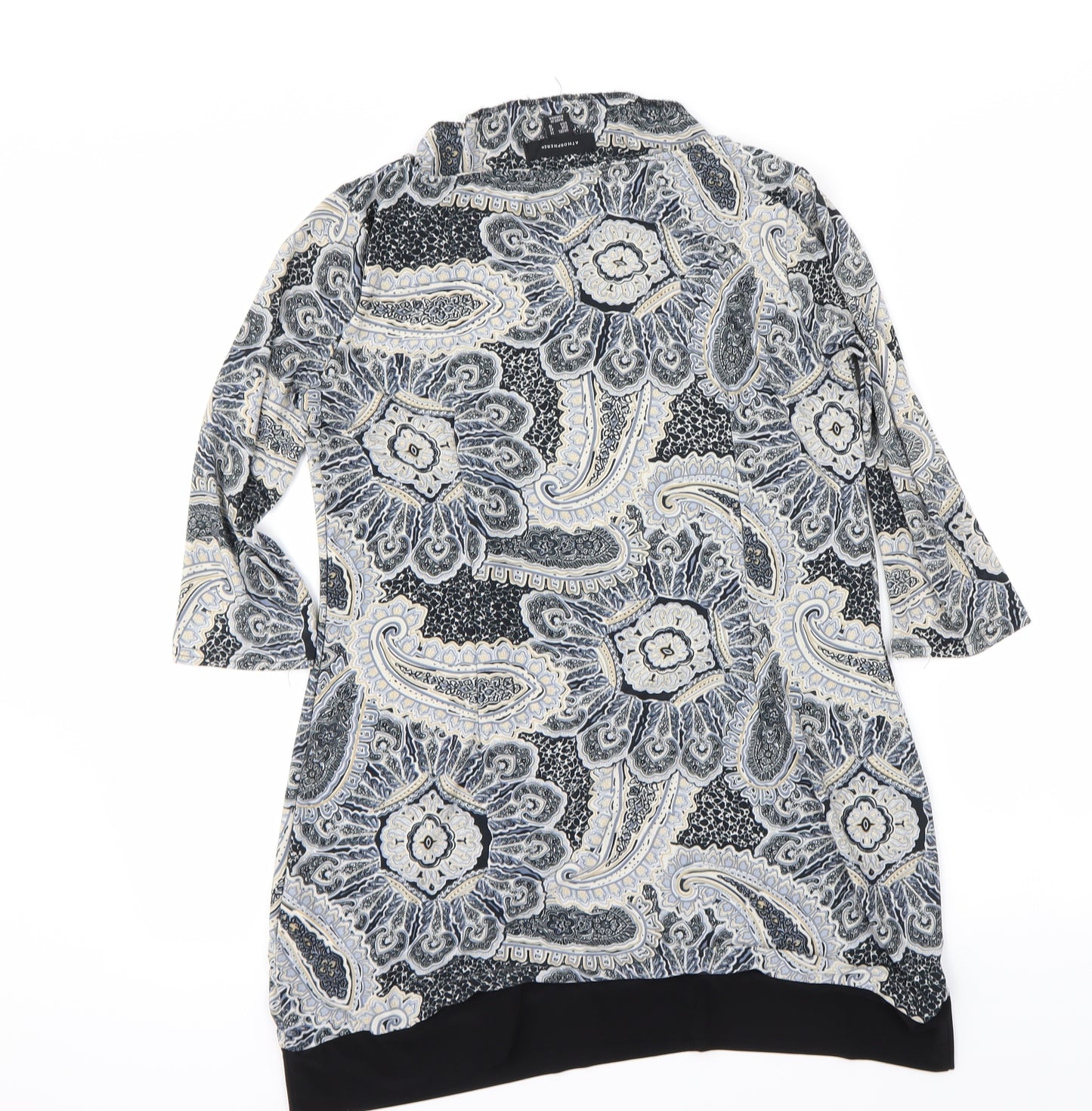 Atmosphere Womens Black Floral  A-Line  Size 14