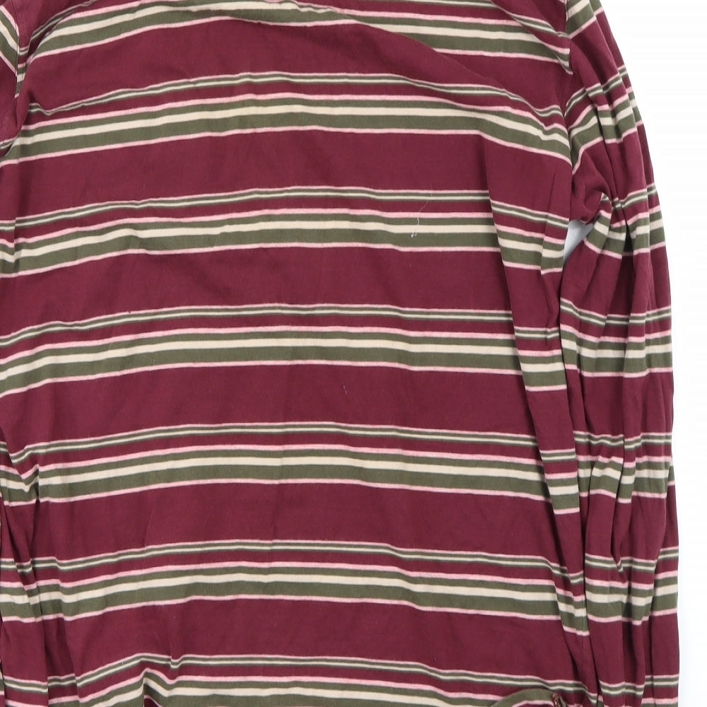 Gap Mens Red Striped   T-Shirt Size XL