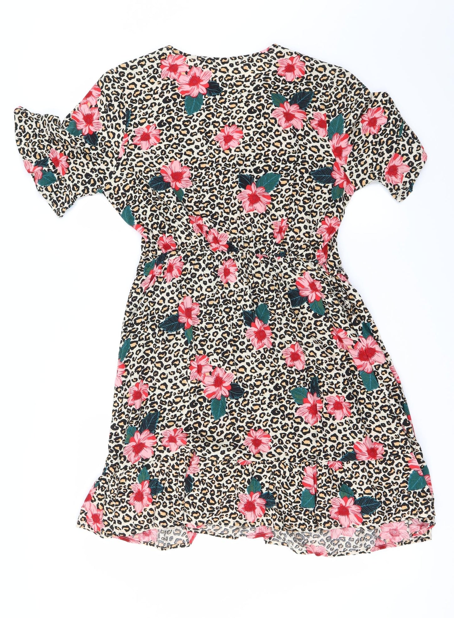 Papaya Womens Ivory Floral  A-Line  Size 12