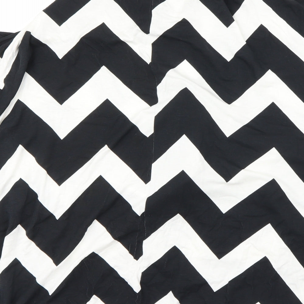 capsule  Womens Black Striped  Basic Blouse Size 22