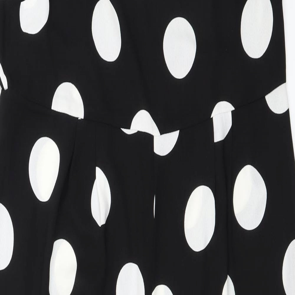 JD Williams  Womens Black Polka Dot  Jumpsuit One-Piece Size 20