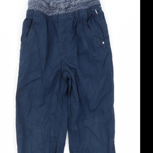 Preworn Boys Blue   Cargo Trousers Size 4-5 Years