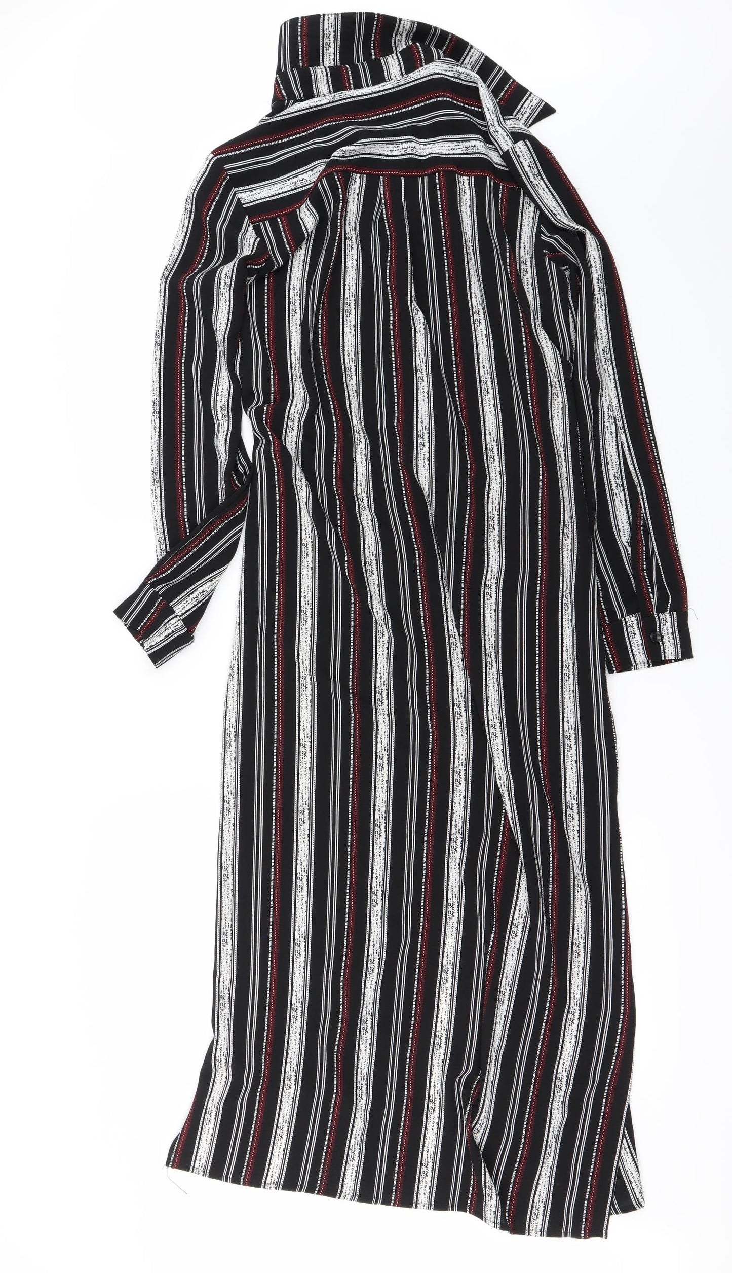 Preworn Womens Black Striped  Bodycon  Size XS