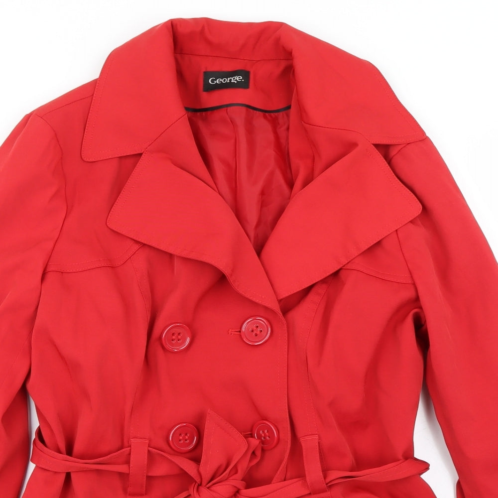 George Womens Red   Jacket Coat Size 14