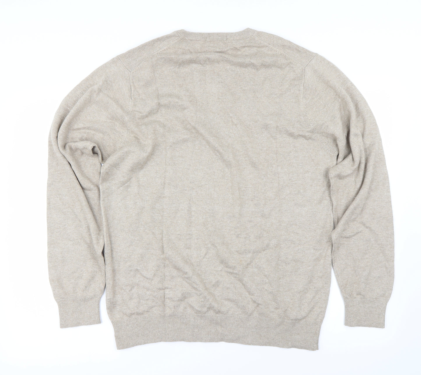 Marks and Spencer Mens Beige   Pullover Jumper Size L